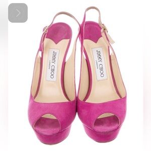 Jimmy Choo - Suede platform